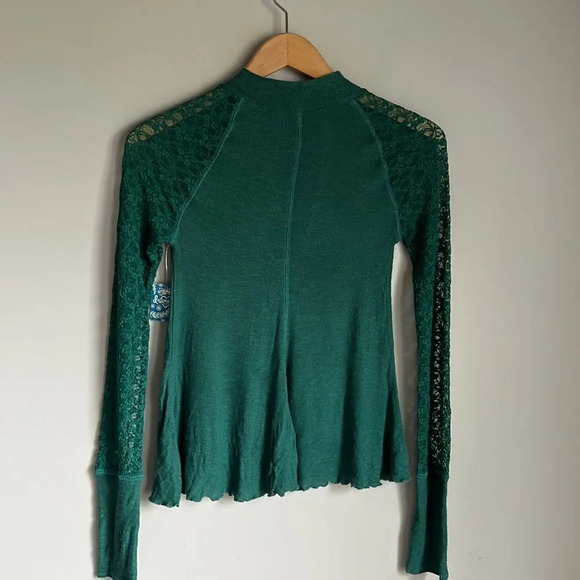NEW Free People No Limits Lace Panel Layering Top - Picture 3 of 11
